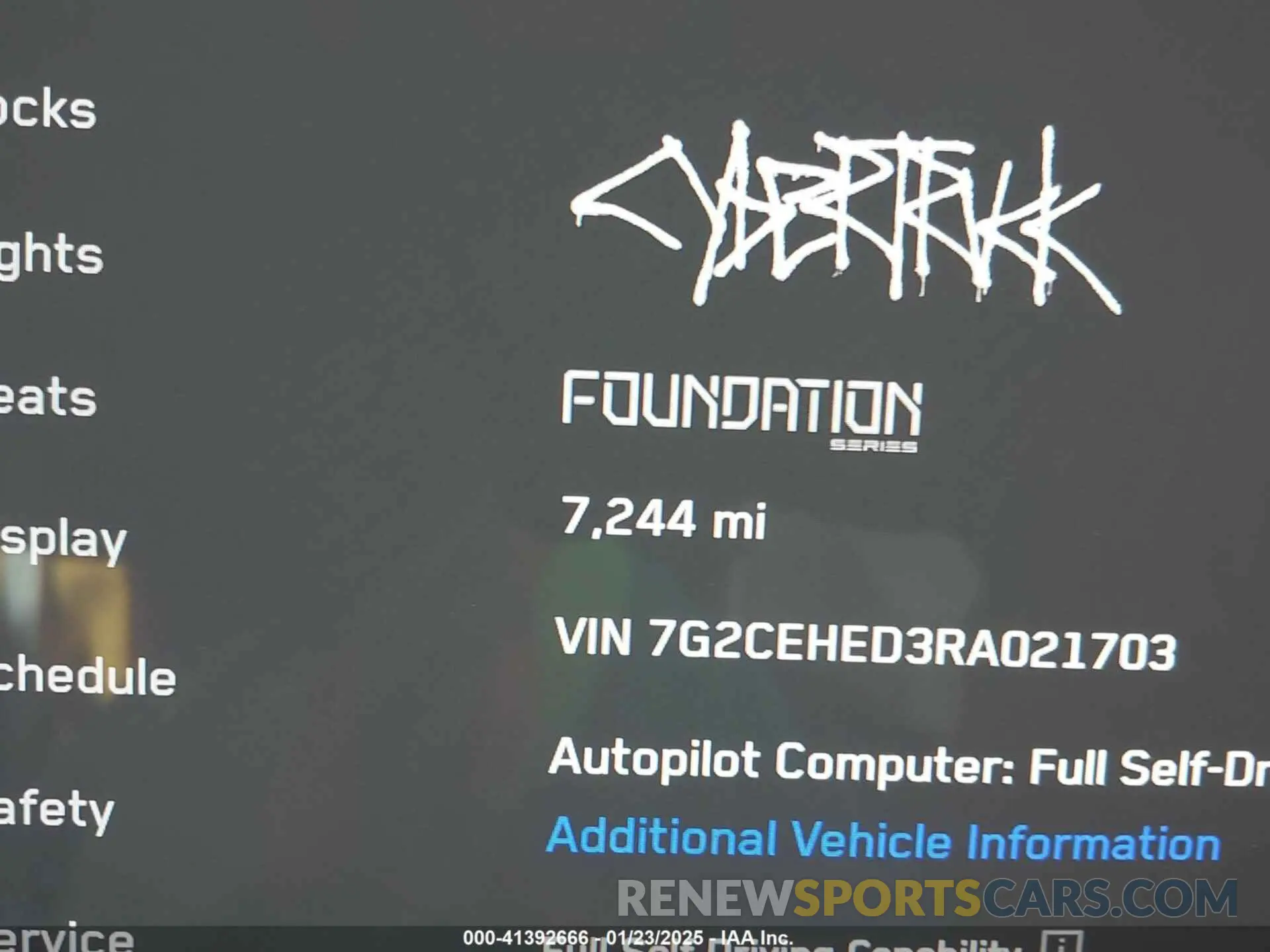 15 Photograph of a damaged car 7G2CEHED3RA021703 TESLA CYBERTRUCK 2024