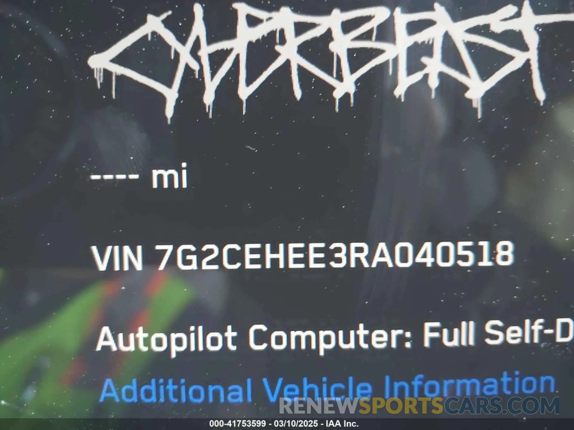 9 Photograph of a damaged car 7G2CEHEE3RA040518 TESLA CYBERTRUCK 2024