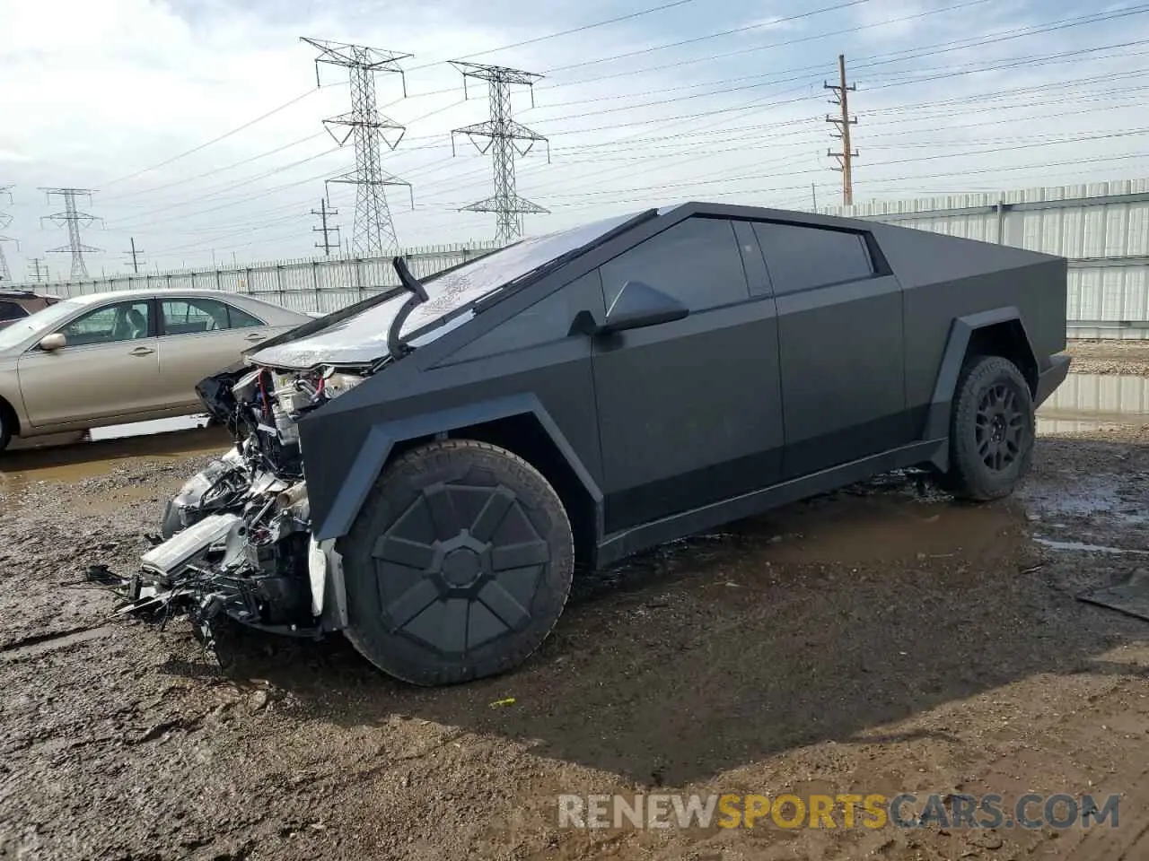 1 Photograph of a damaged car 7G2CEHEE6RA036074 TESLA CYBERTRUCK 2024