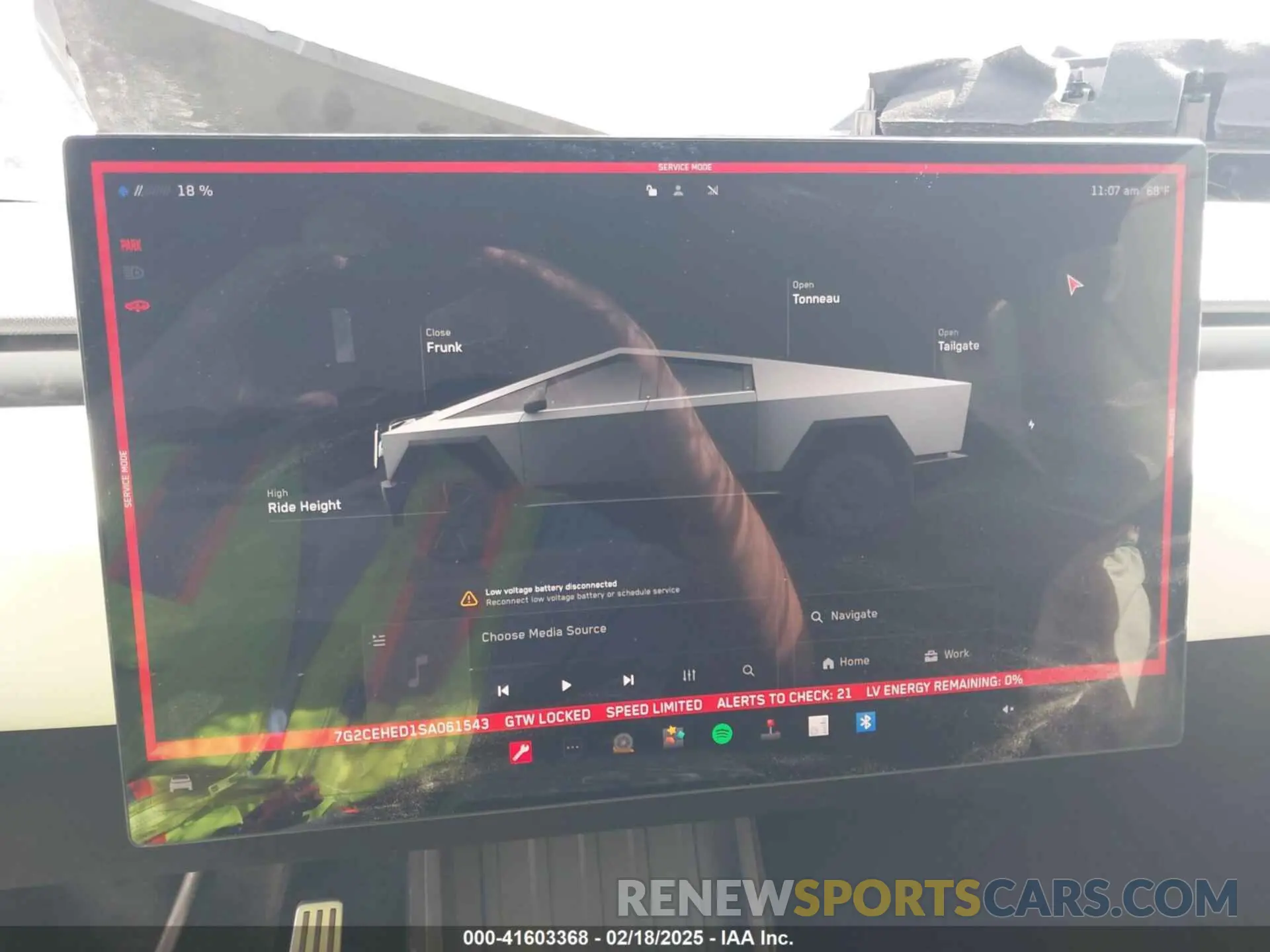 13 Фотография поврежденного автомобиля 7G2CEHED1SA061543 TESLA CYBERTRUCK 2025