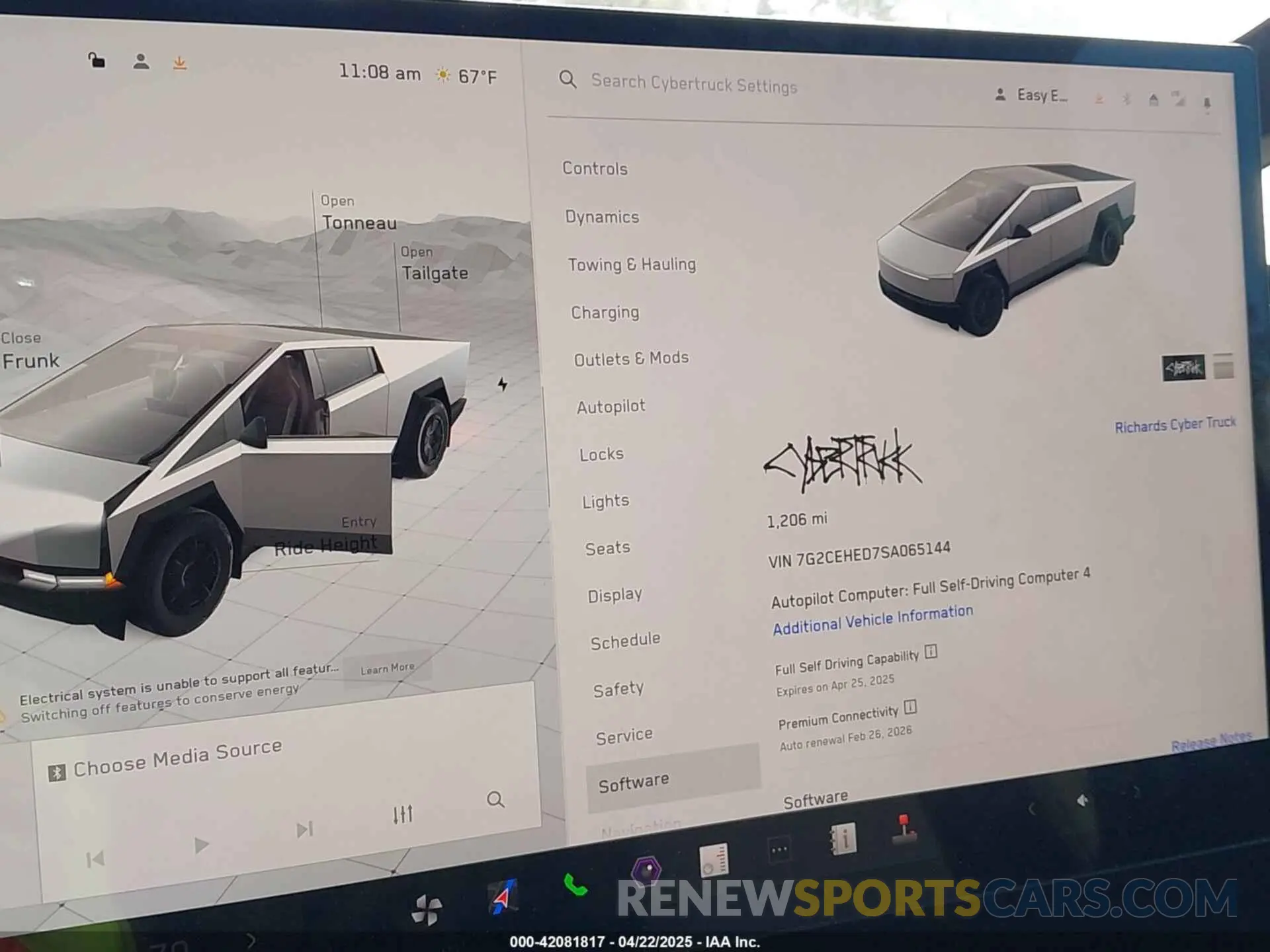7 Фотография поврежденного автомобиля 7G2CEHED7SA065144 TESLA CYBERTRUCK 2025