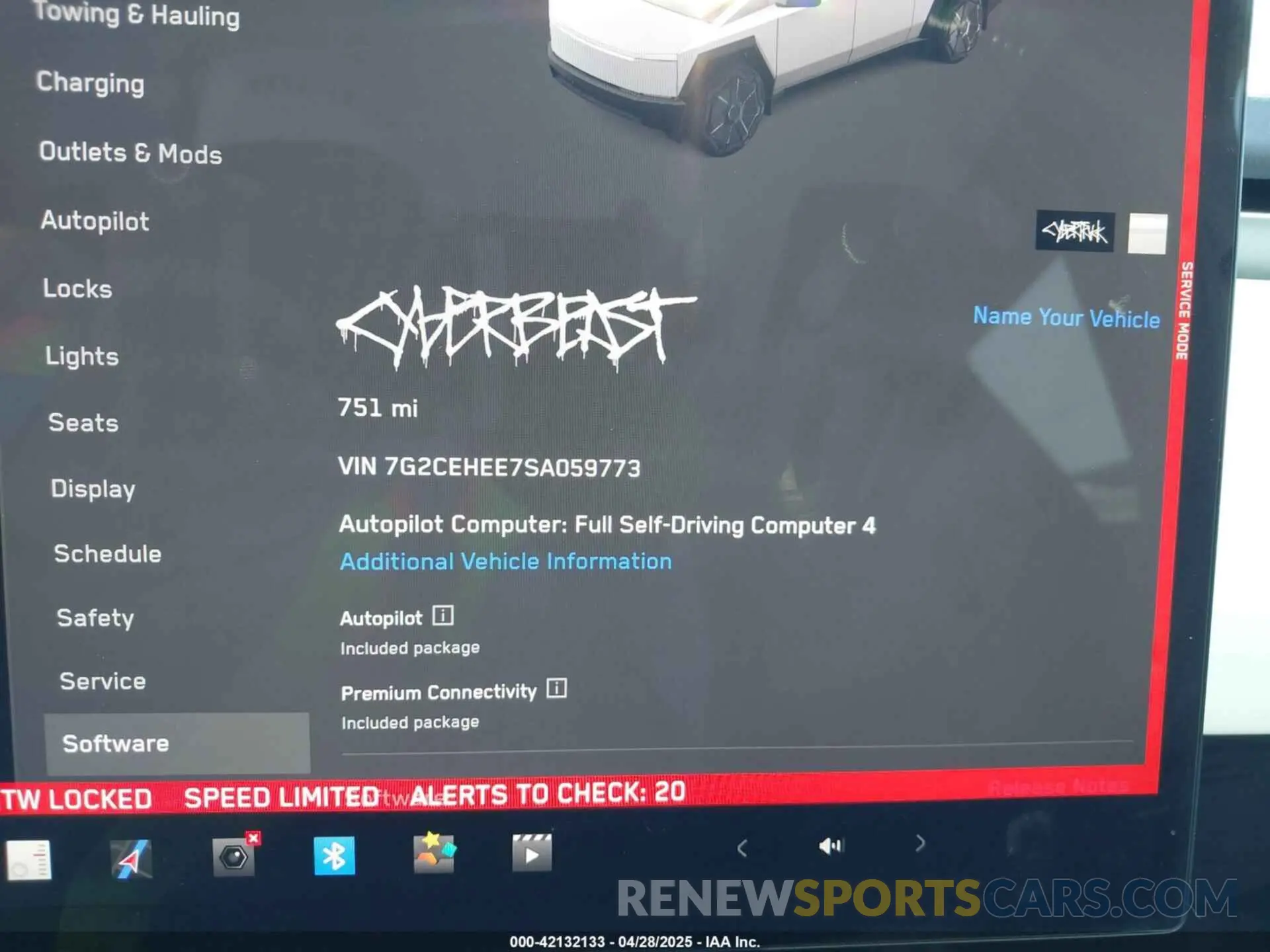 7 Photograph of a damaged car 7G2CEHEE7SA059773 TESLA CYBERTRUCK 2025