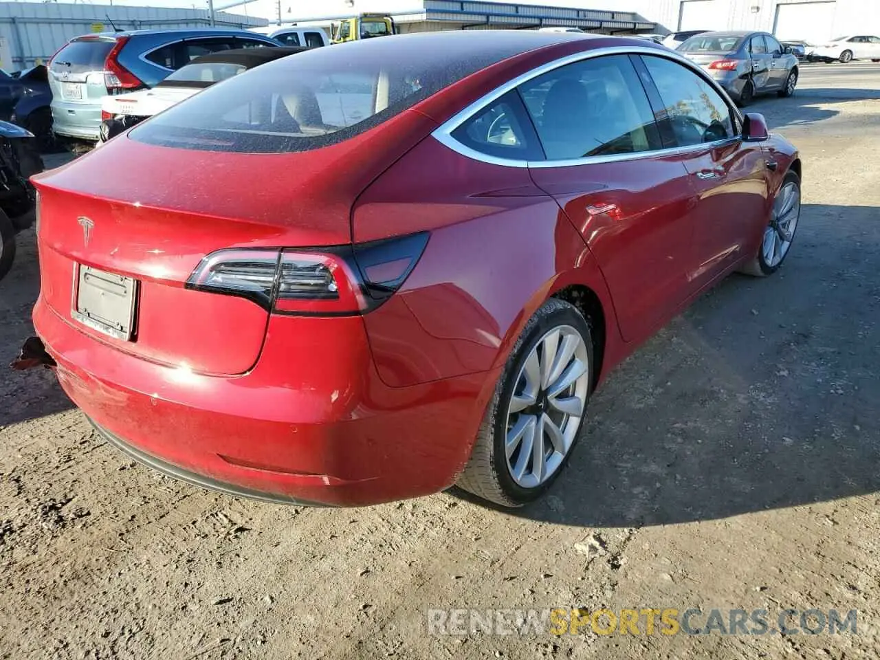 3 Photograph of a damaged car 5YJ3E1EA0KF301068 TESLA MODEL 3 2019