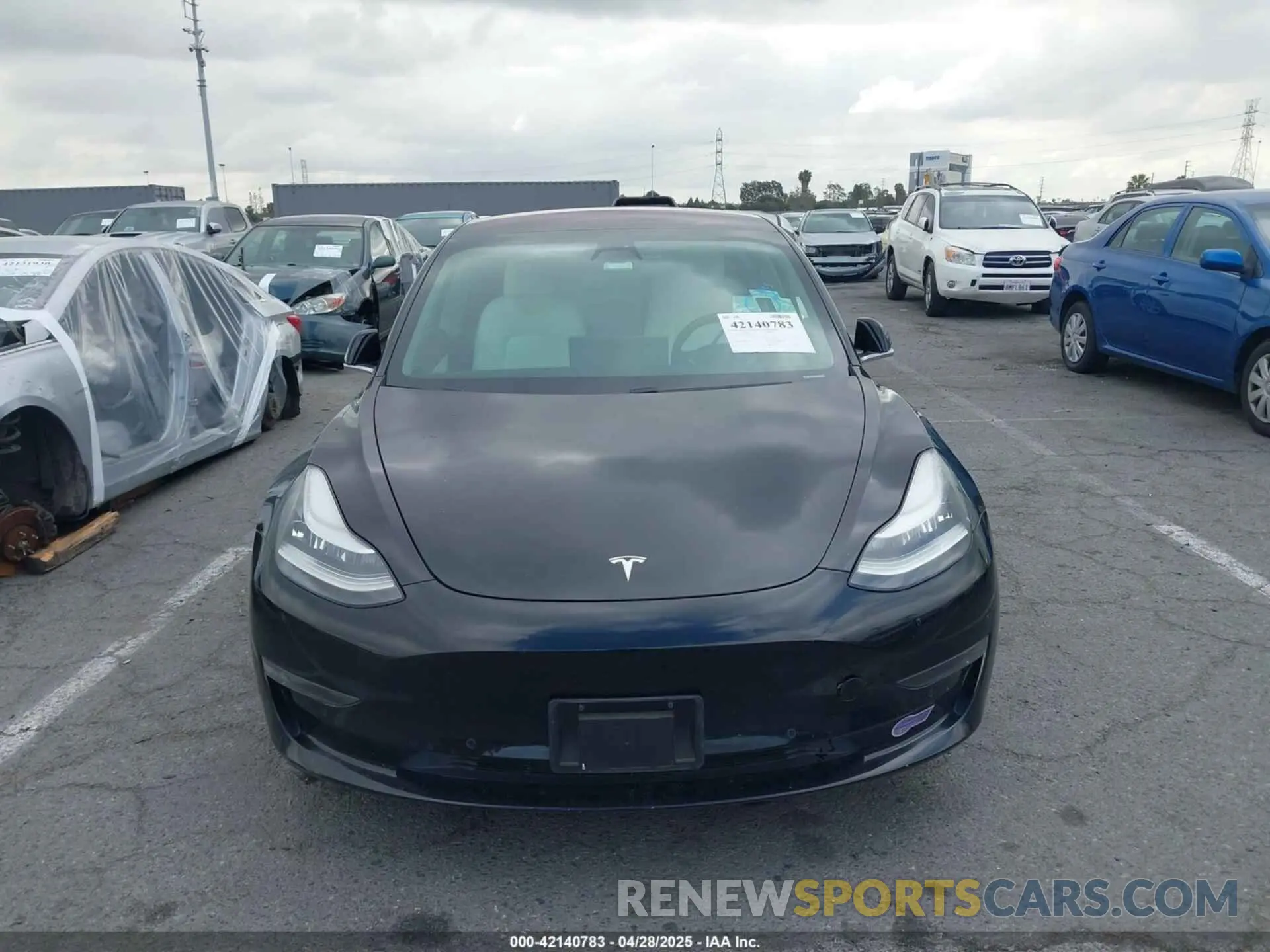 12 Photograph of a damaged car 5YJ3E1EA0KF301779 TESLA MODEL 3 2019