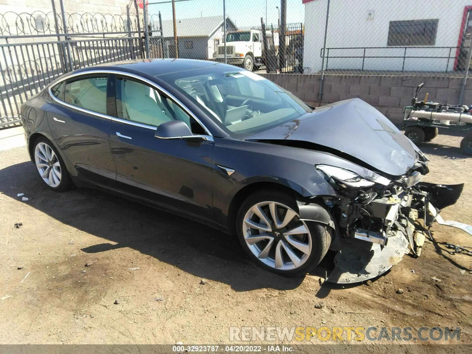 1 Photograph of a damaged car 5YJ3E1EA0KF302592 TESLA MODEL 3 2019