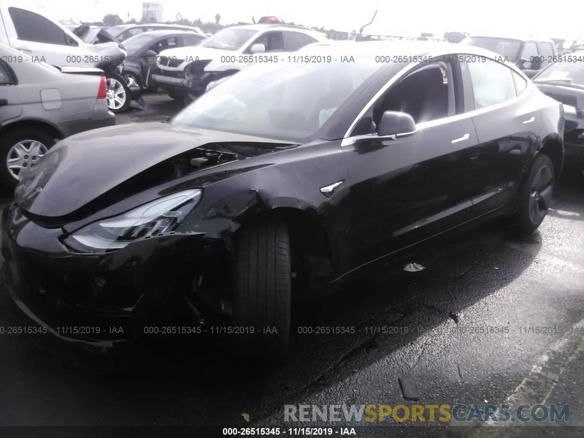 2 Photograph of a damaged car 5YJ3E1EA0KF316864 TESLA MODEL 3 2019