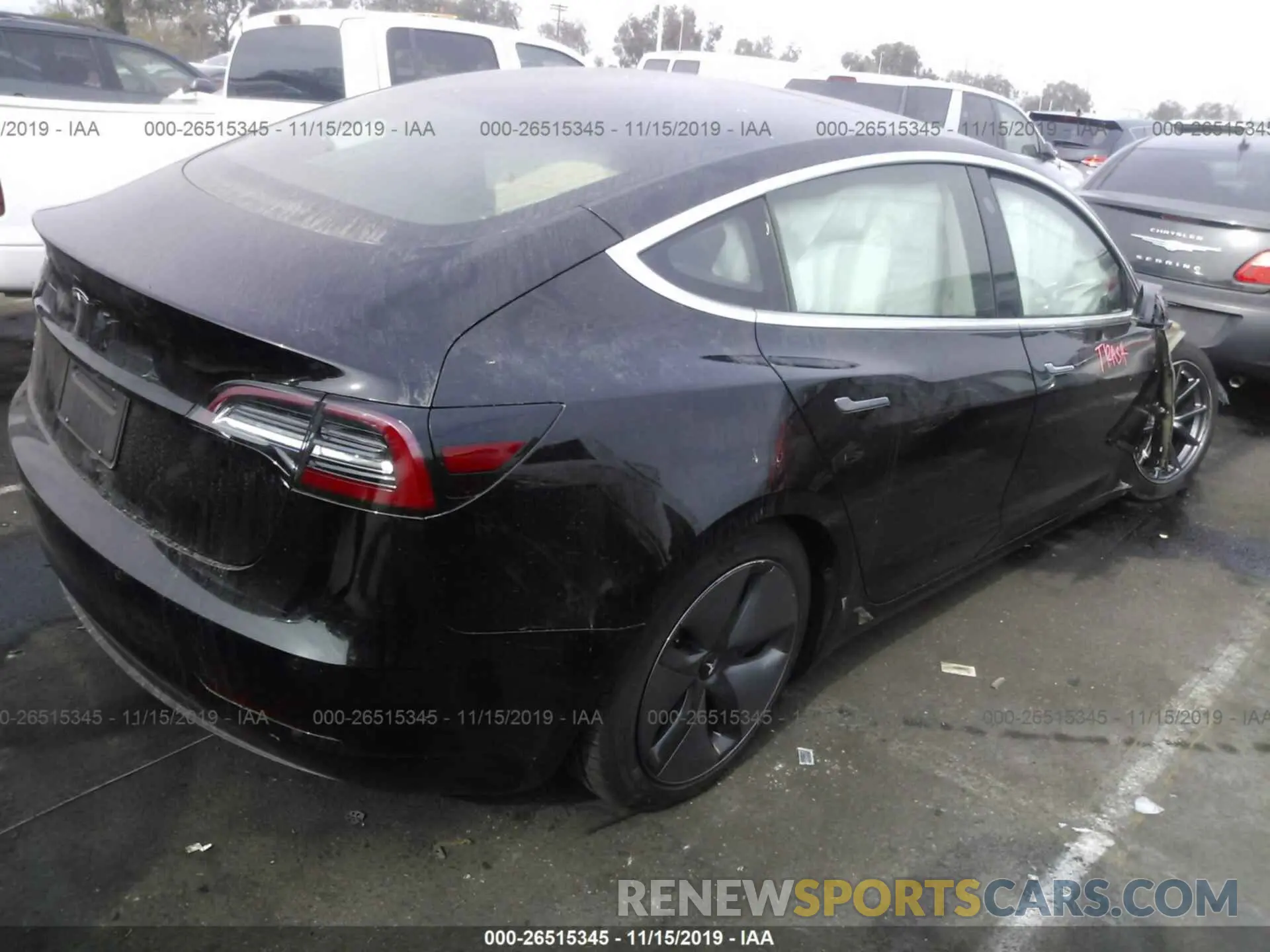 4 Photograph of a damaged car 5YJ3E1EA0KF316864 TESLA MODEL 3 2019