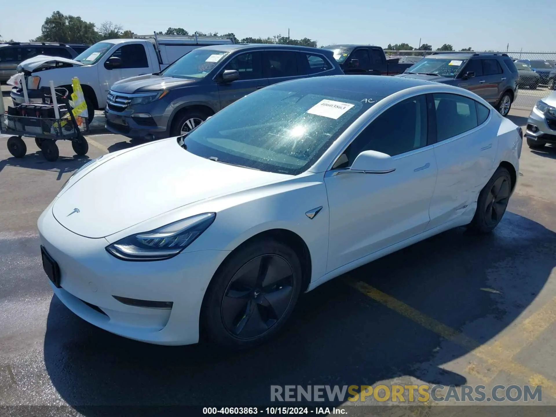 2 Photograph of a damaged car 5YJ3E1EA0KF317528 TESLA MODEL 3 2019
