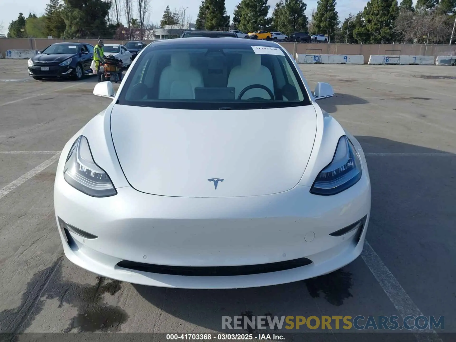 12 Photograph of a damaged car 5YJ3E1EA0KF322776 TESLA MODEL 3 2019