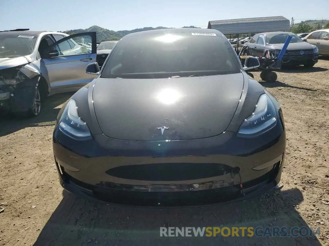 5 Photograph of a damaged car 5YJ3E1EA0KF345393 TESLA MODEL 3 2019