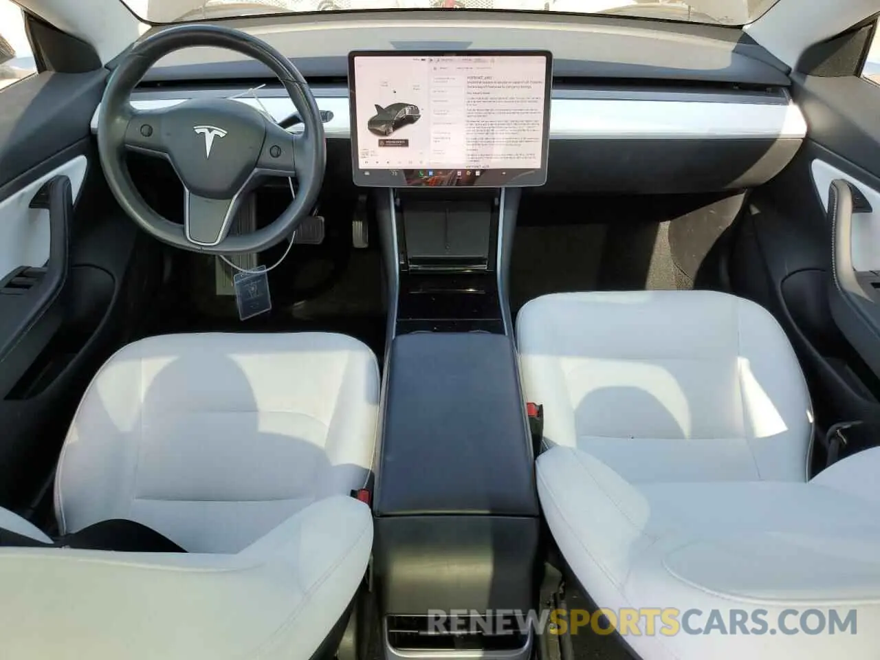 8 Photograph of a damaged car 5YJ3E1EA0KF345393 TESLA MODEL 3 2019