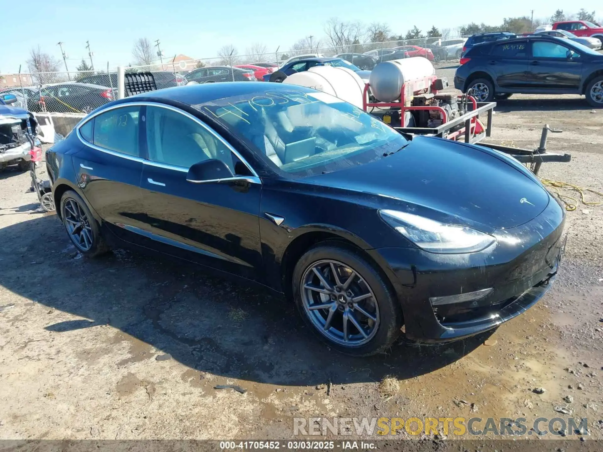 1 Photograph of a damaged car 5YJ3E1EA0KF394514 TESLA MODEL 3 2019