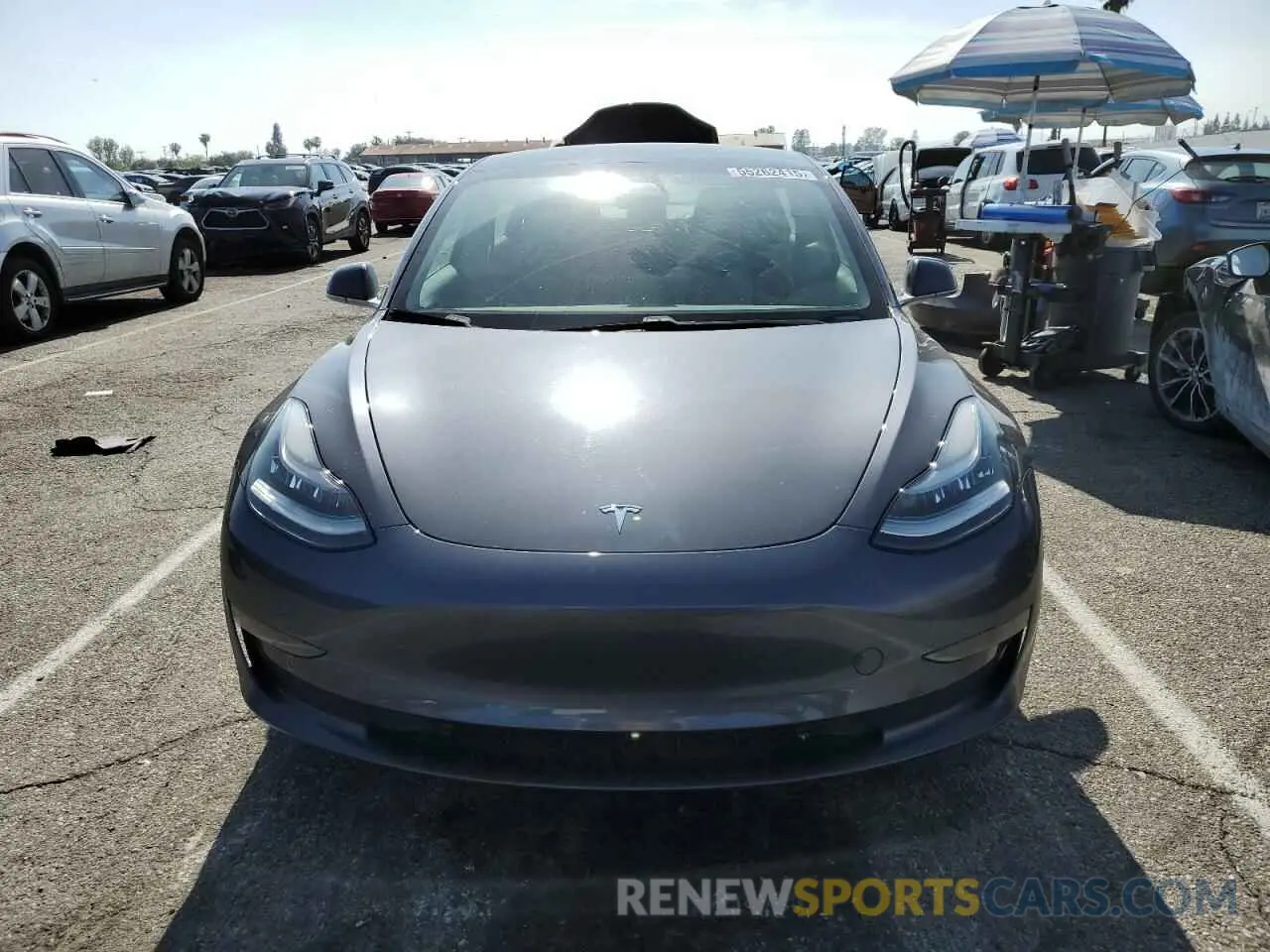 5 Photograph of a damaged car 5YJ3E1EA0KF411182 TESLA MODEL 3 2019