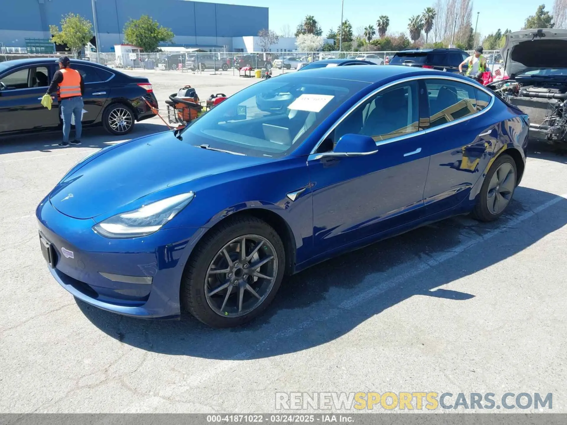 2 Photograph of a damaged car 5YJ3E1EA0KF425079 TESLA MODEL 3 2019