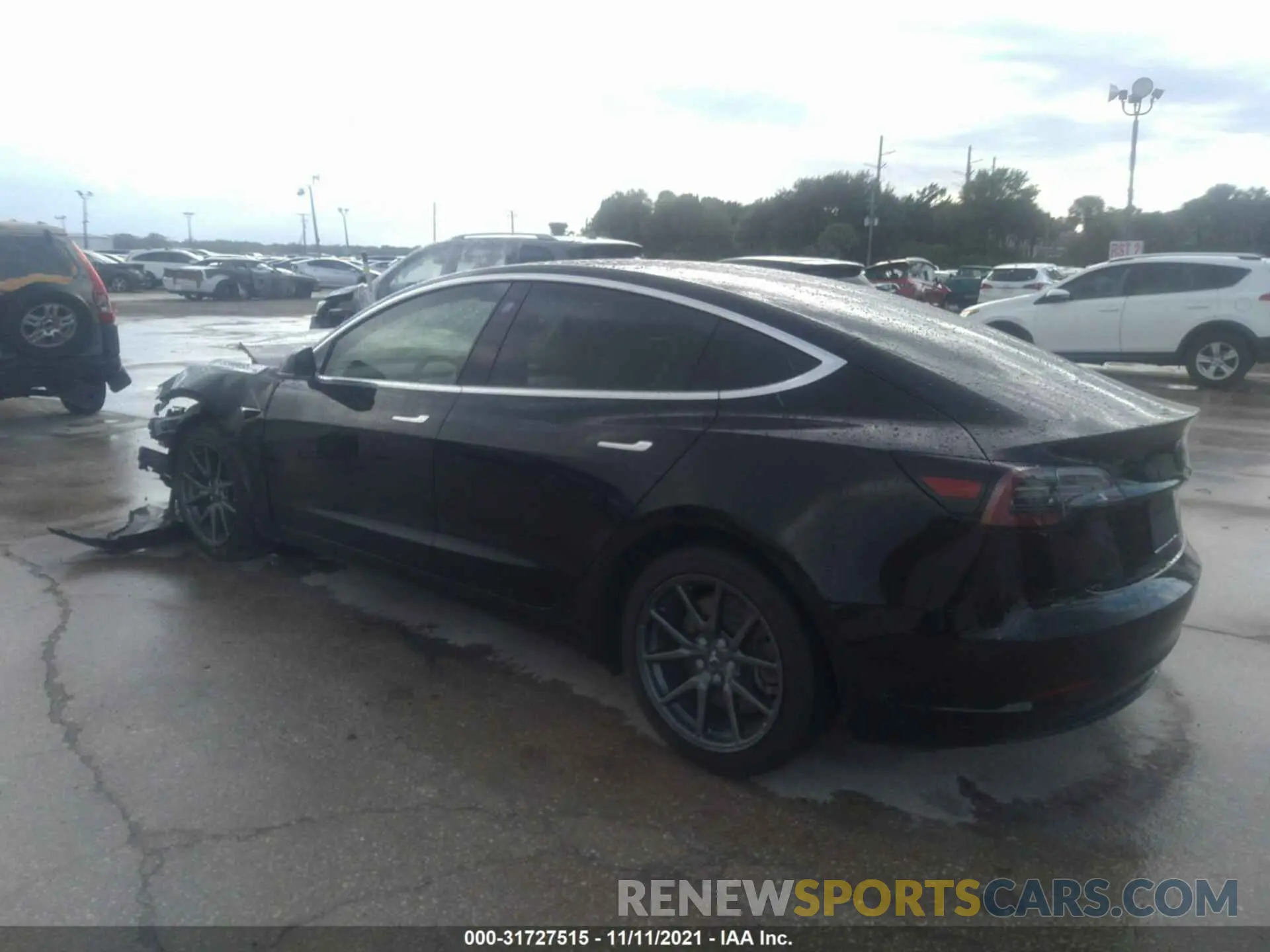 3 Photograph of a damaged car 5YJ3E1EA0KF431366 TESLA MODEL 3 2019