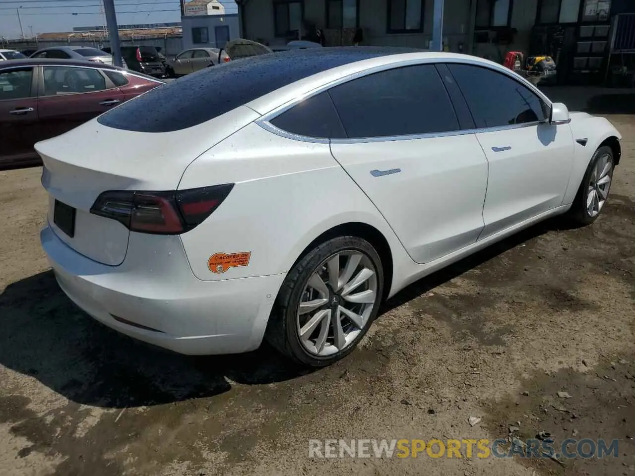 3 Photograph of a damaged car 5YJ3E1EA0KF466585 TESLA MODEL 3 2019