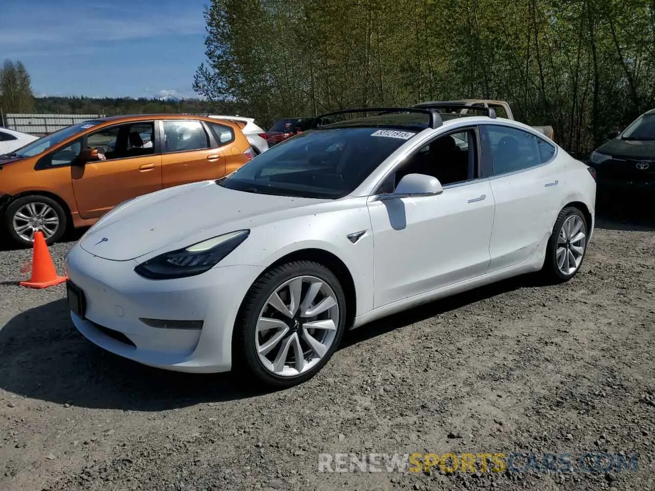 1 Фотография поврежденного автомобиля 5YJ3E1EA0KF484178 TESLA MODEL 3 2019