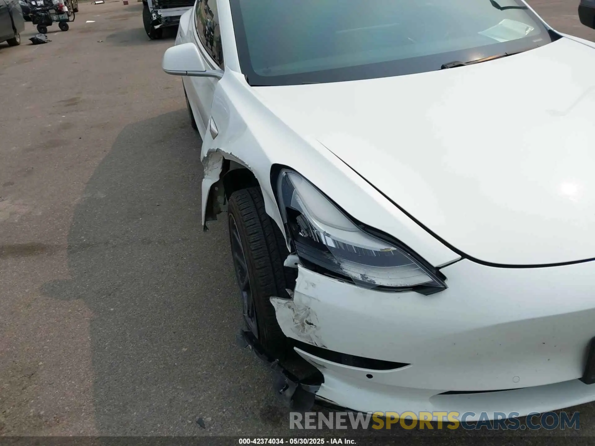 6 Фотография поврежденного автомобиля 5YJ3E1EA1KF310118 TESLA MODEL 3 2019
