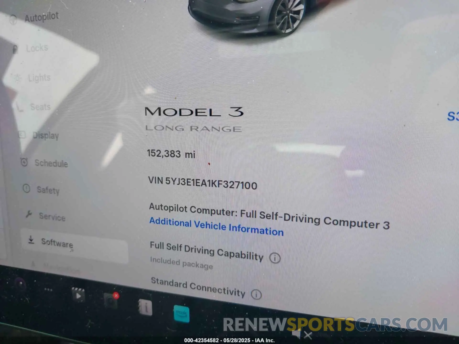 7 Photograph of a damaged car 5YJ3E1EA1KF327100 TESLA MODEL 3 2019