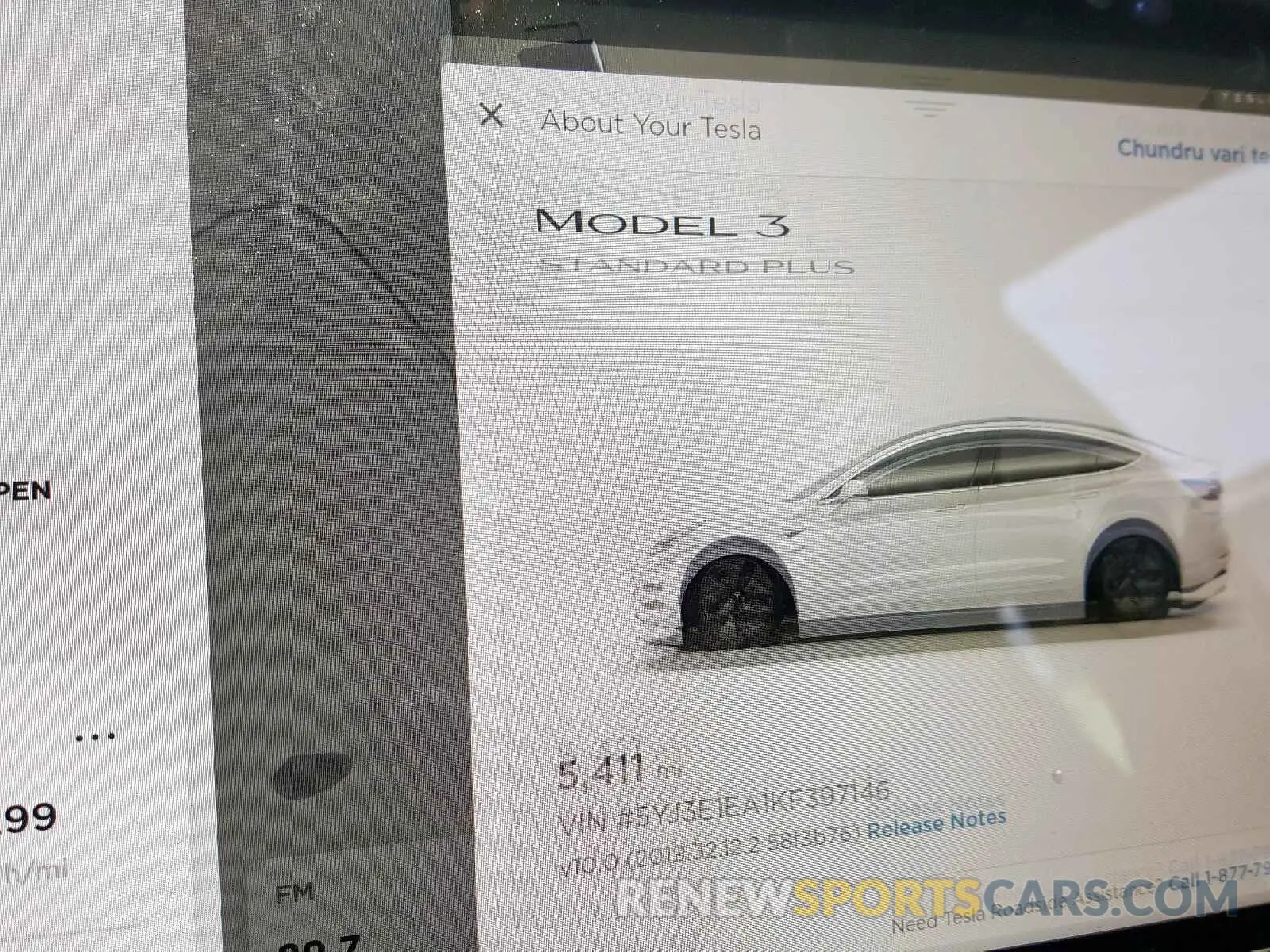 8 Photograph of a damaged car 5YJ3E1EA1KF397146 TESLA MODEL 3 2019