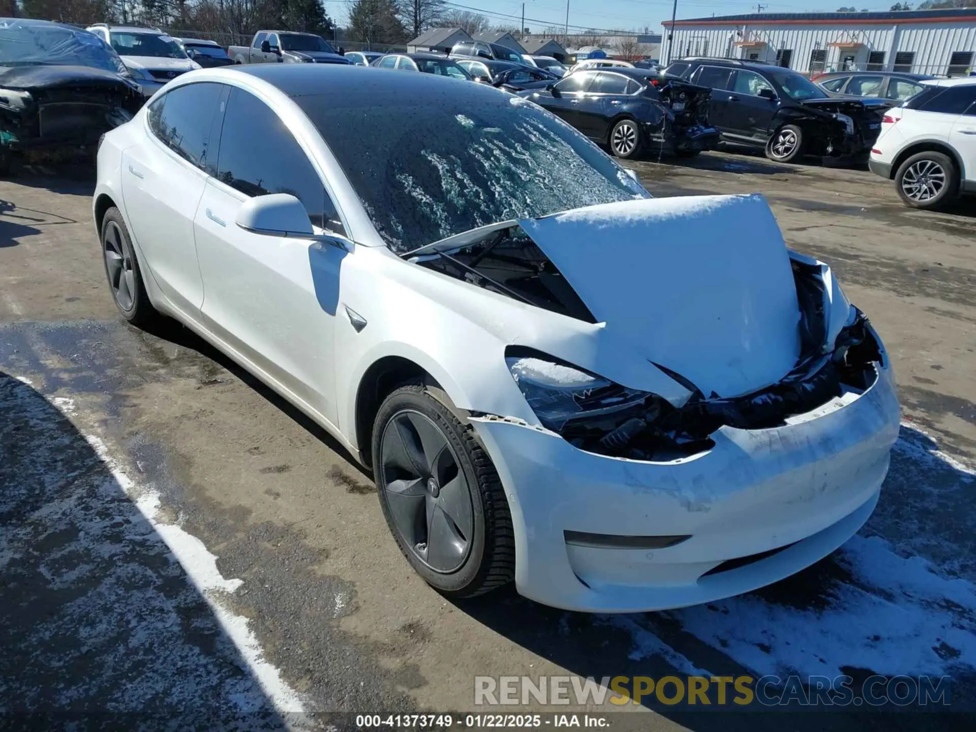 1 Photograph of a damaged car 5YJ3E1EA1KF430775 TESLA MODEL 3 2019