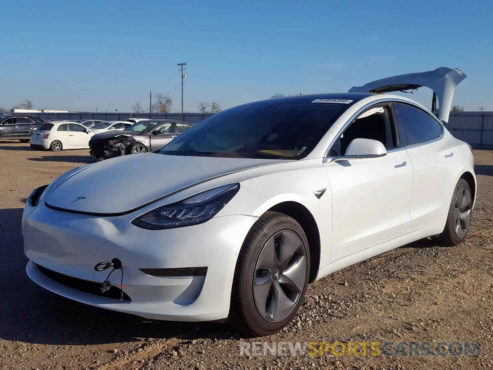 2 Photograph of a damaged car 5YJ3E1EA1KF484271 TESLA MODEL 3 2019