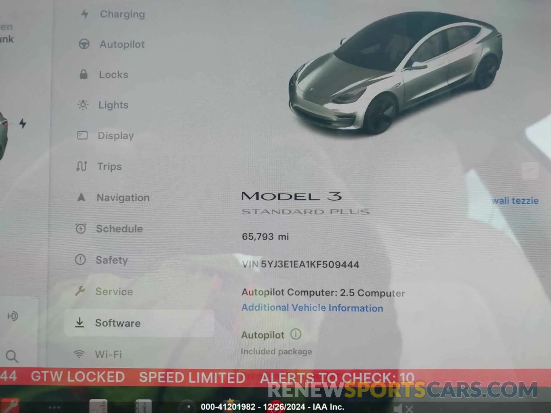 7 Photograph of a damaged car 5YJ3E1EA1KF509444 TESLA MODEL 3 2019