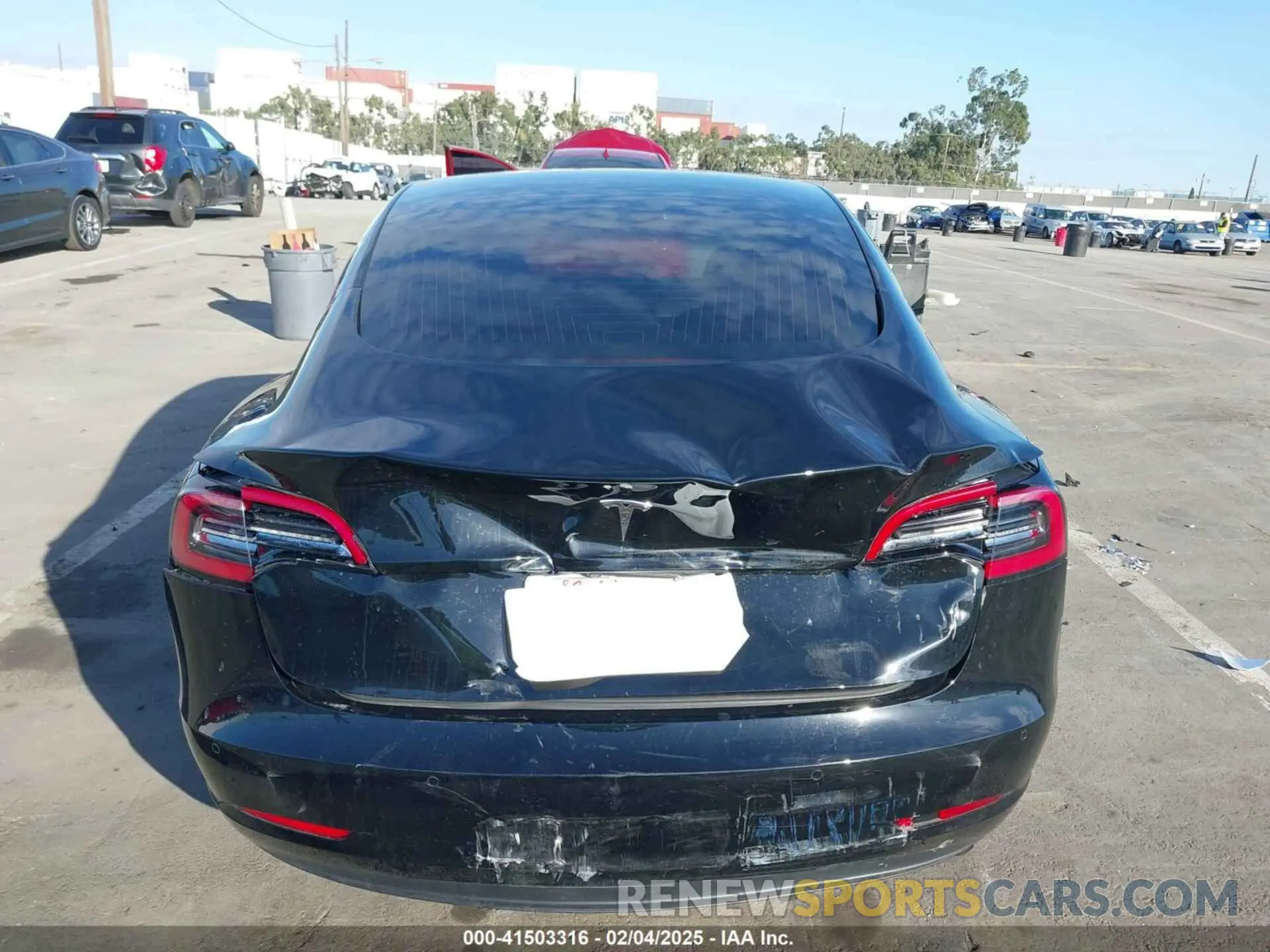 6 Photograph of a damaged car 5YJ3E1EA2KF190829 TESLA MODEL 3 2019