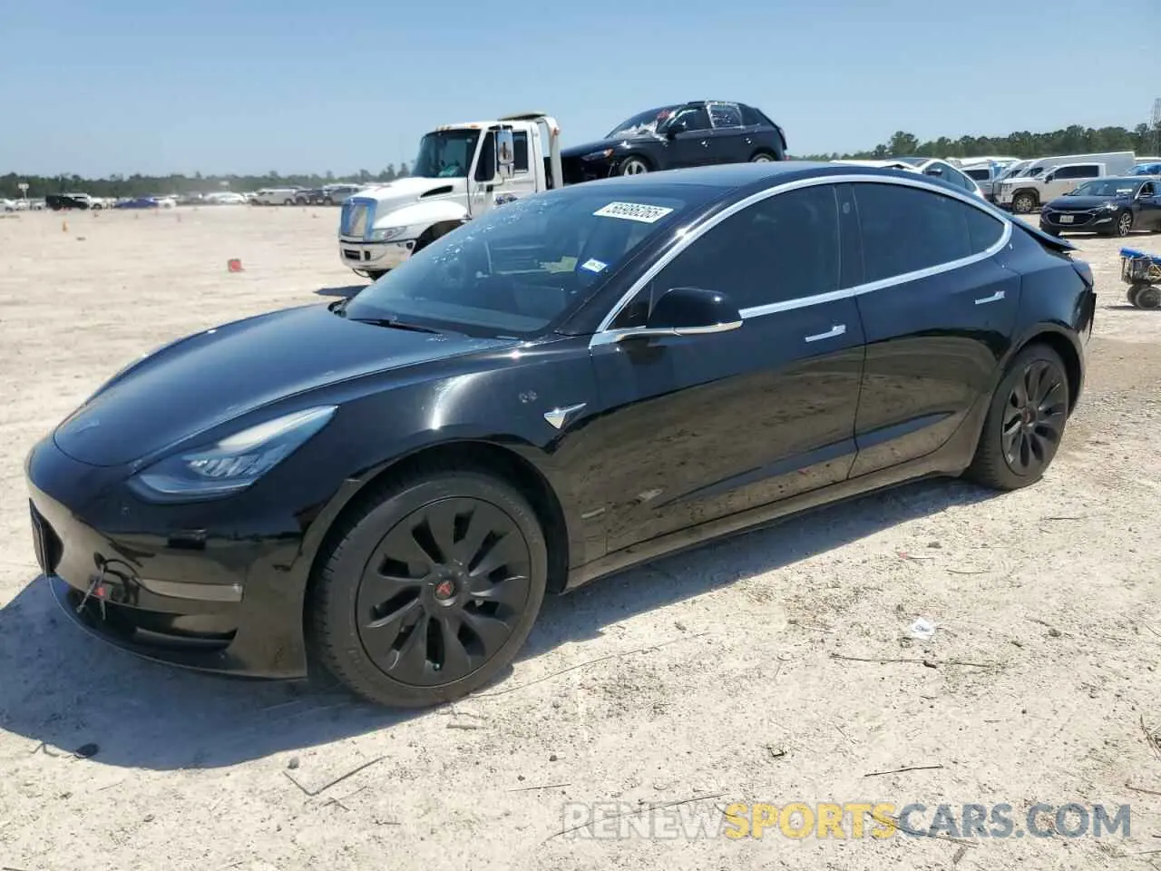 1 Photograph of a damaged car 5YJ3E1EA2KF296780 TESLA MODEL 3 2019