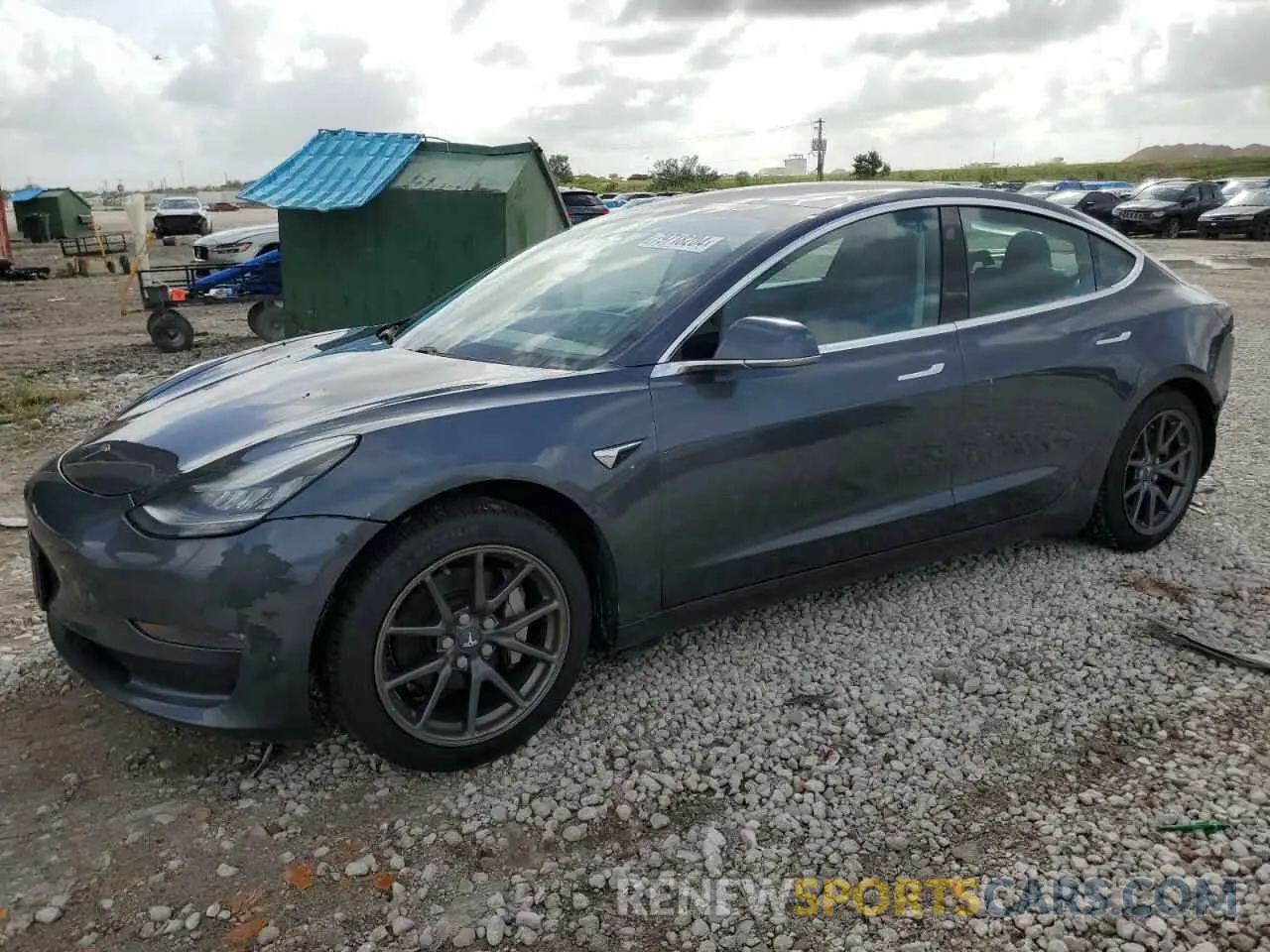 1 Photograph of a damaged car 5YJ3E1EA2KF308121 TESLA MODEL 3 2019