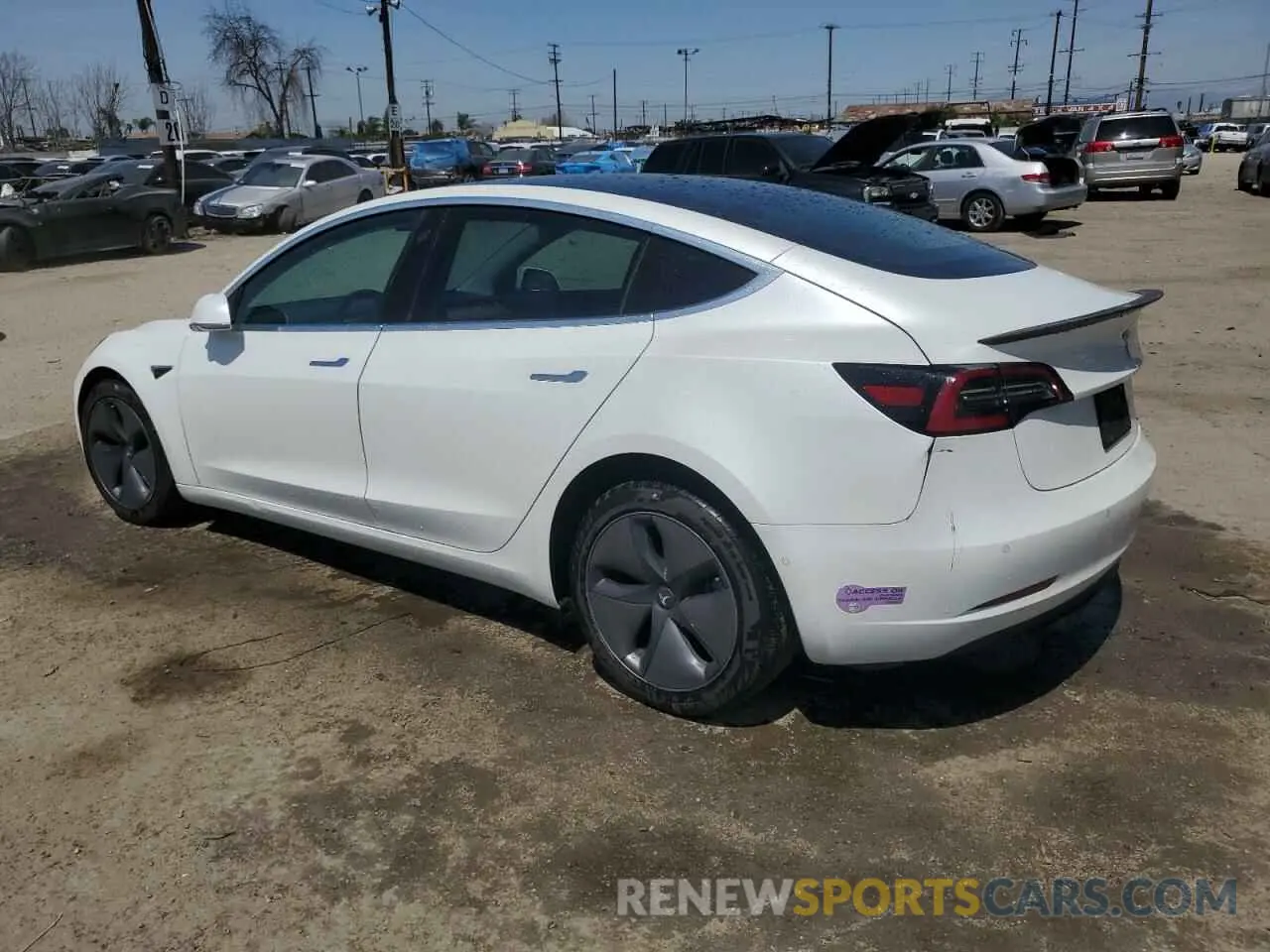 2 Photograph of a damaged car 5YJ3E1EA2KF337473 TESLA MODEL 3 2019