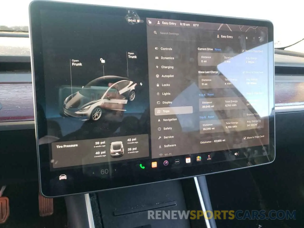 9 Photograph of a damaged car 5YJ3E1EA2KF399651 TESLA MODEL 3 2019