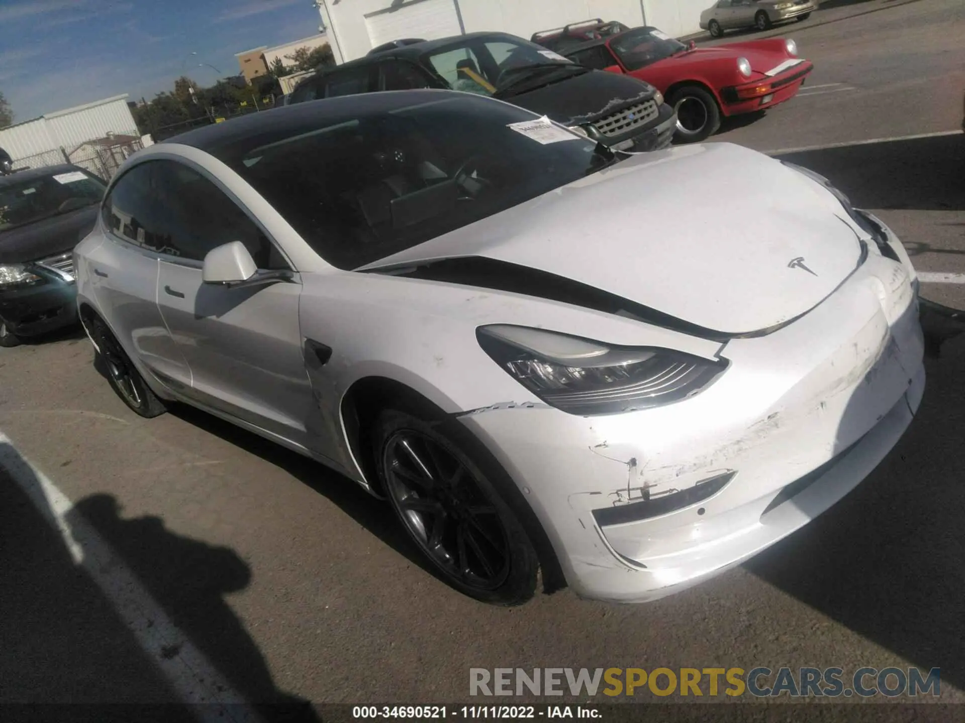 1 Photograph of a damaged car 5YJ3E1EA2KF401740 TESLA MODEL 3 2019
