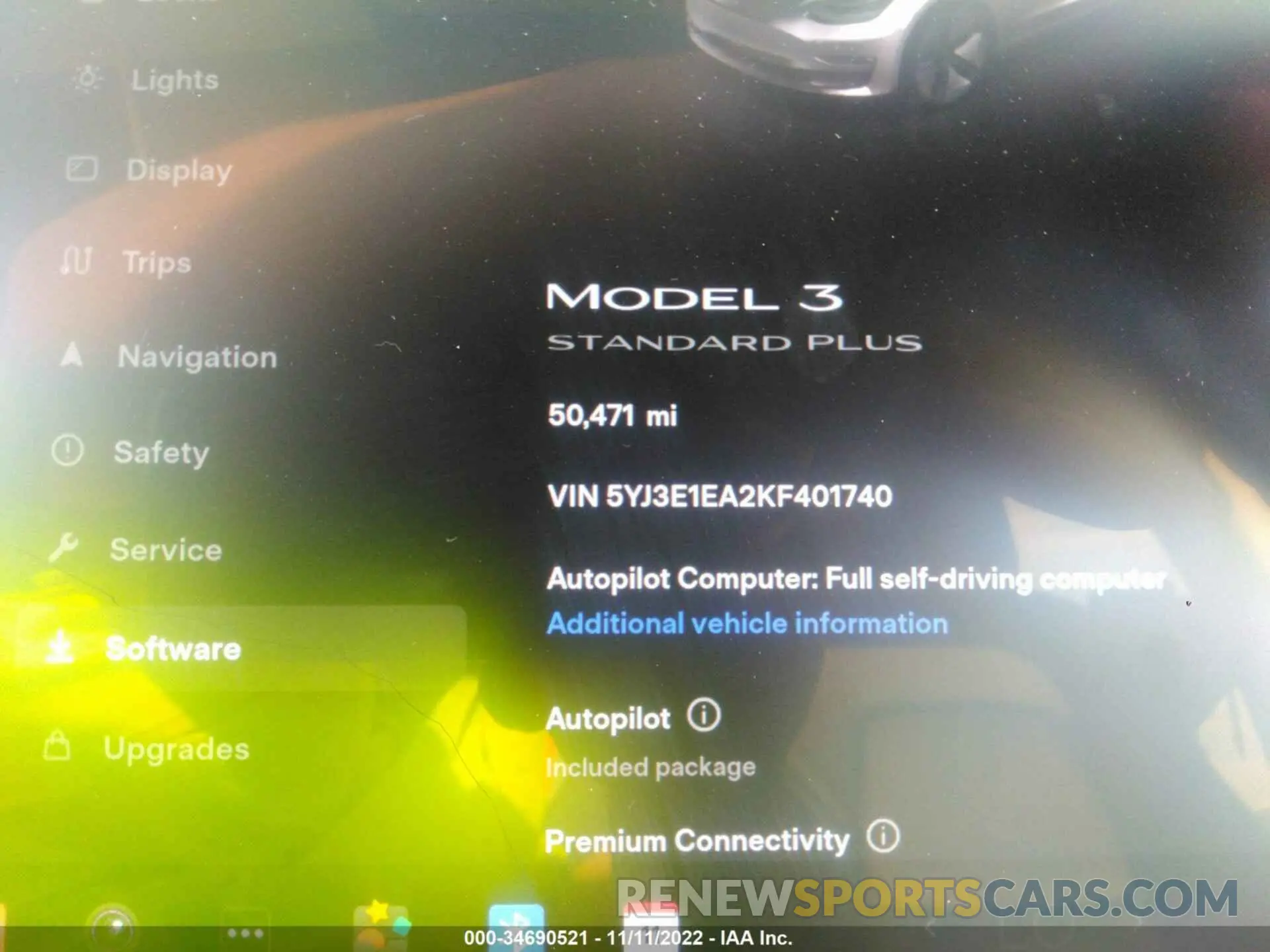 7 Photograph of a damaged car 5YJ3E1EA2KF401740 TESLA MODEL 3 2019