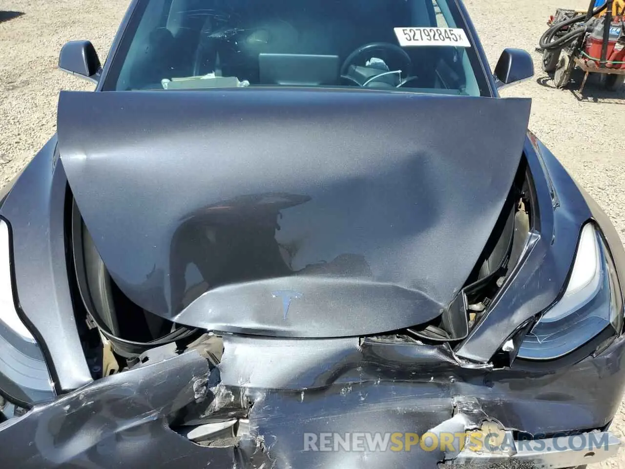 12 Photograph of a damaged car 5YJ3E1EA2KF416304 TESLA MODEL 3 2019