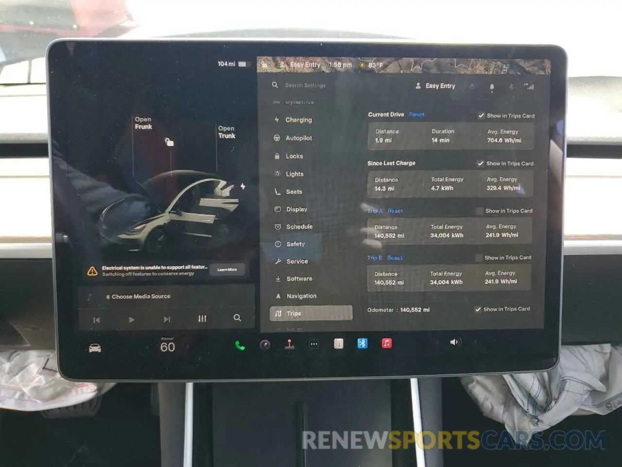 9 Photograph of a damaged car 5YJ3E1EA2KF416304 TESLA MODEL 3 2019
