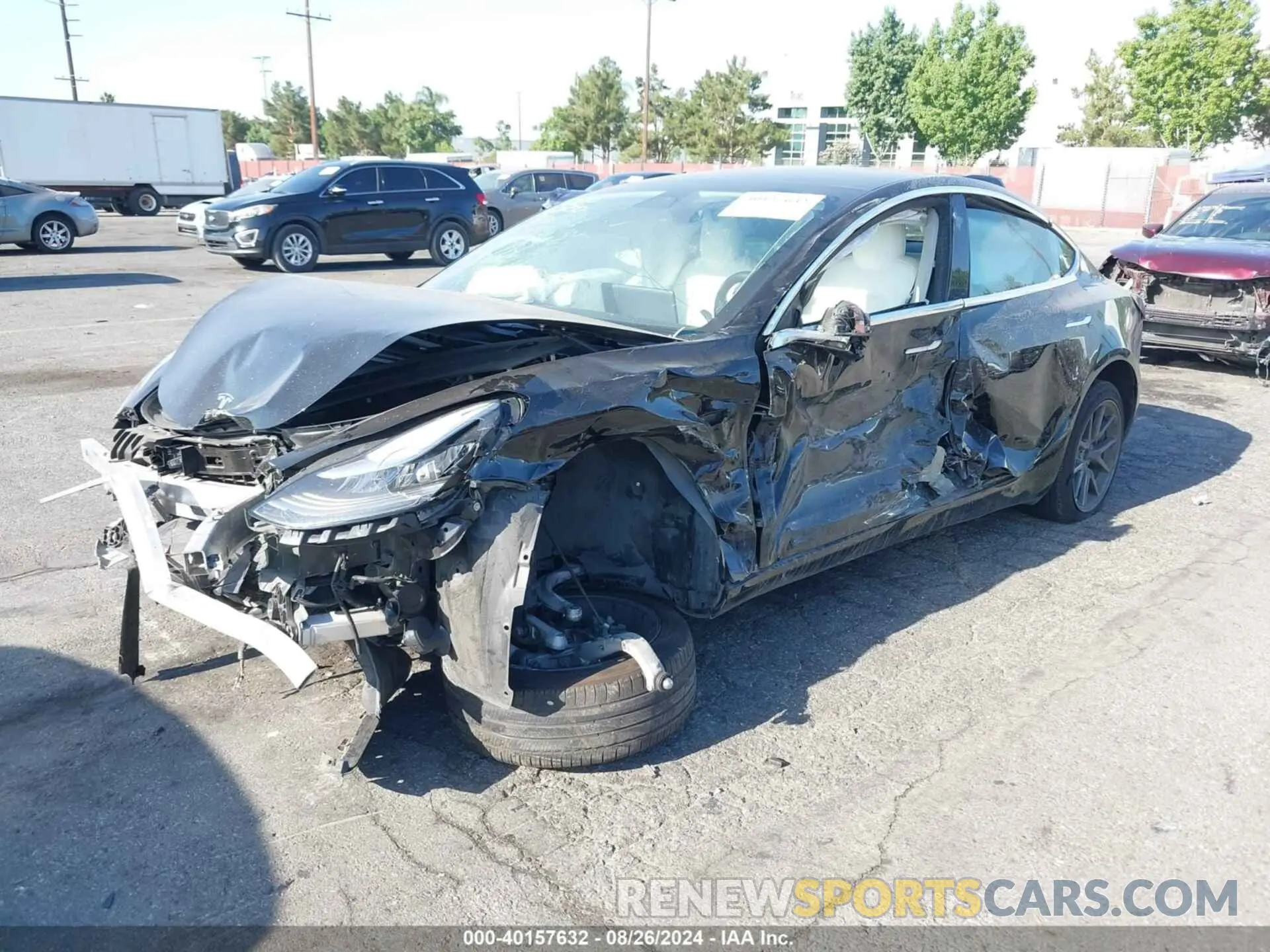 2 Фотография поврежденного автомобиля 5YJ3E1EA2KF431479 TESLA MODEL 3 2019