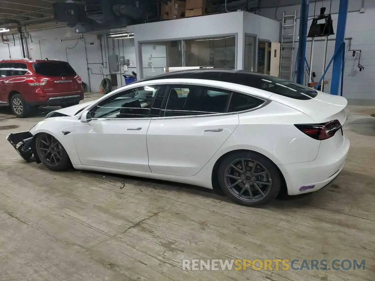 2 Photograph of a damaged car 5YJ3E1EA2KF466782 TESLA MODEL 3 2019