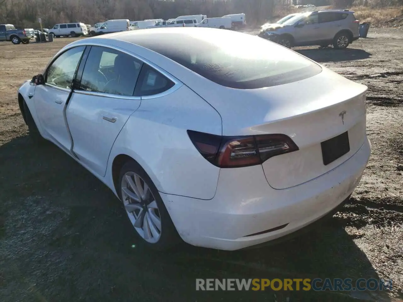 3 Photograph of a damaged car 5YJ3E1EA2KF472629 TESLA MODEL 3 2019