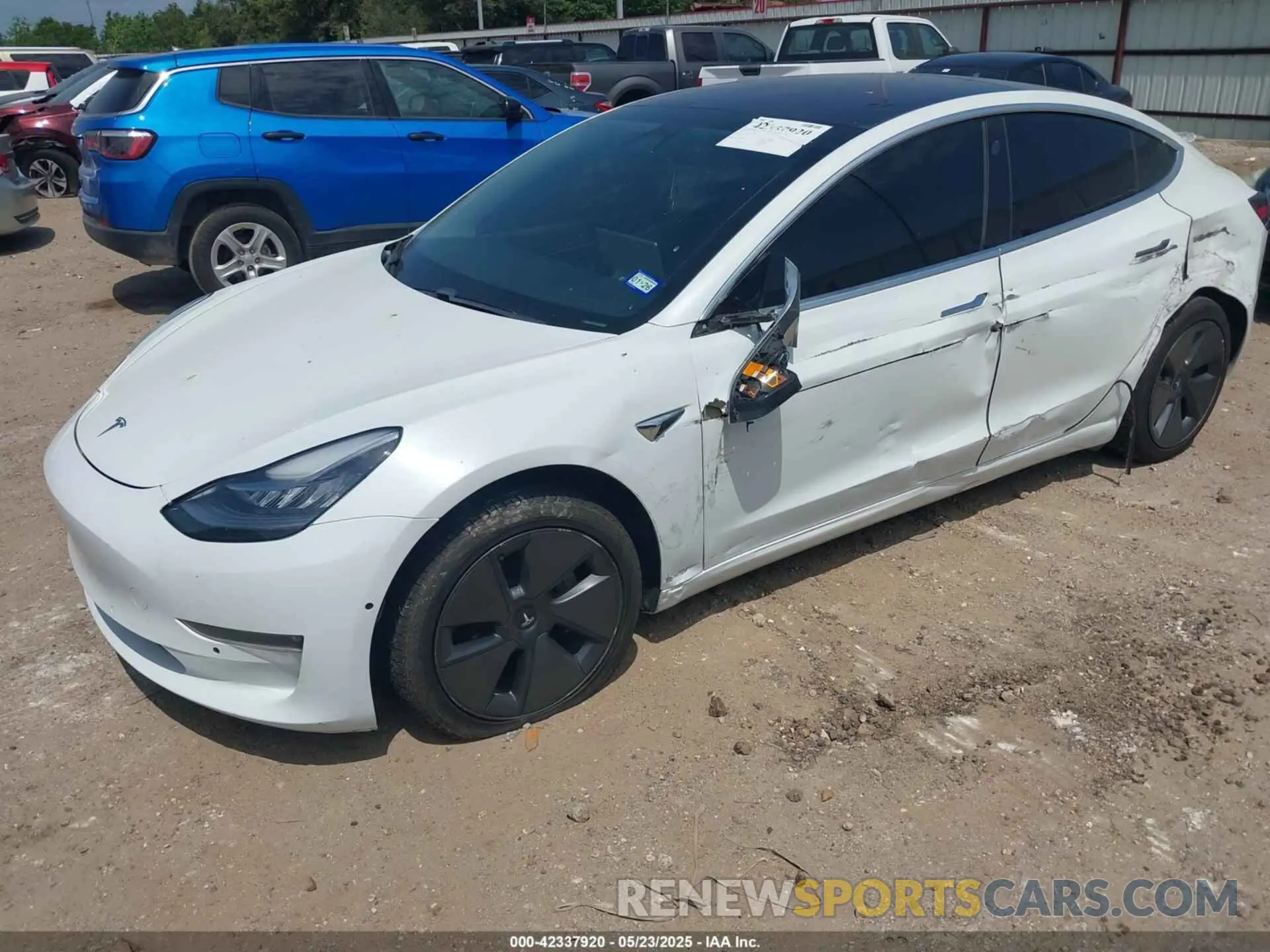 2 Photograph of a damaged car 5YJ3E1EA3KF300254 TESLA MODEL 3 2019