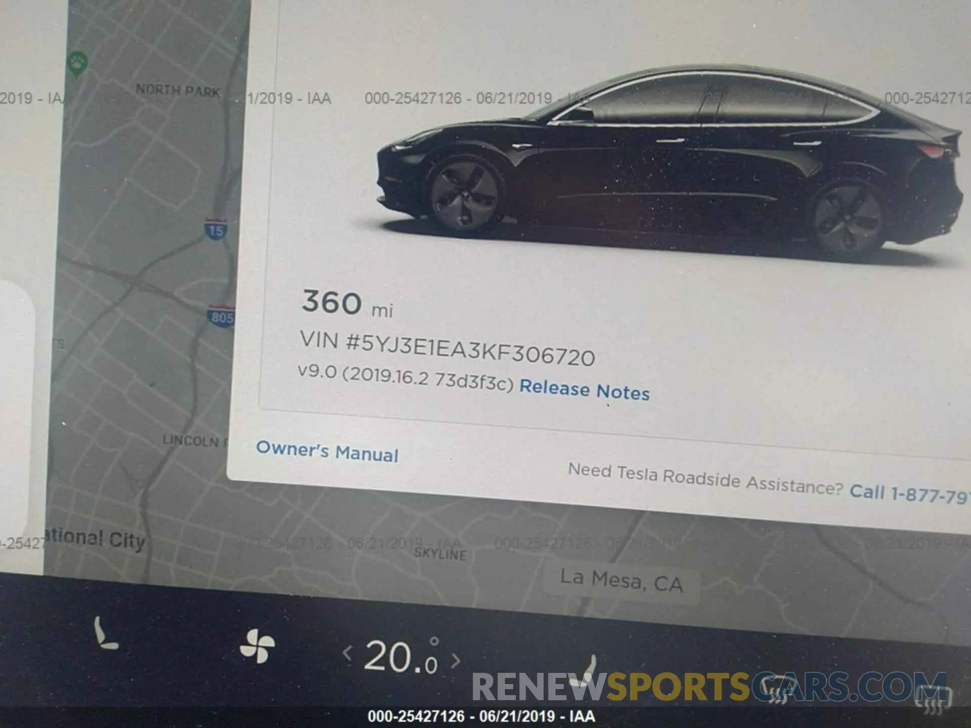 7 Photograph of a damaged car 5YJ3E1EA3KF306720 TESLA MODEL 3 2019