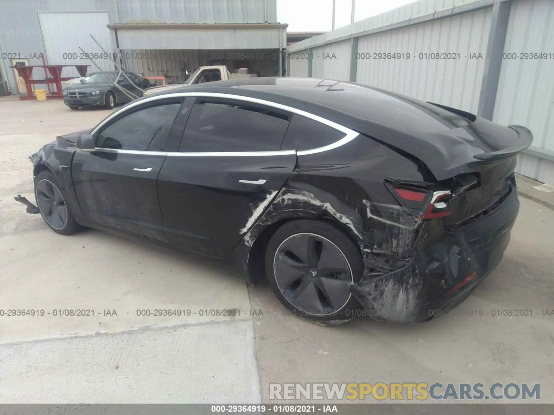 3 Photograph of a damaged car 5YJ3E1EA3KF307141 TESLA MODEL 3 2019