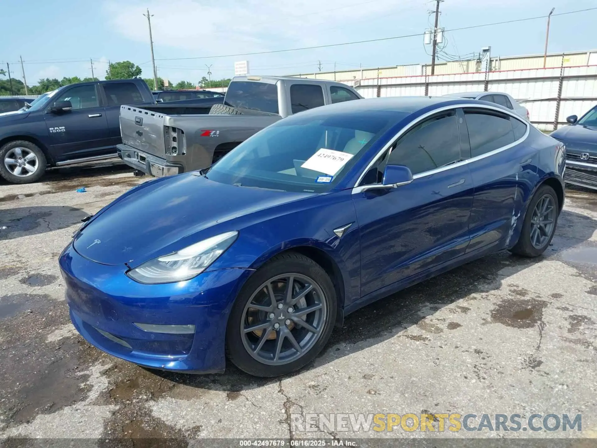 2 Фотография поврежденного автомобиля 5YJ3E1EA3KF312551 TESLA MODEL 3 2019
