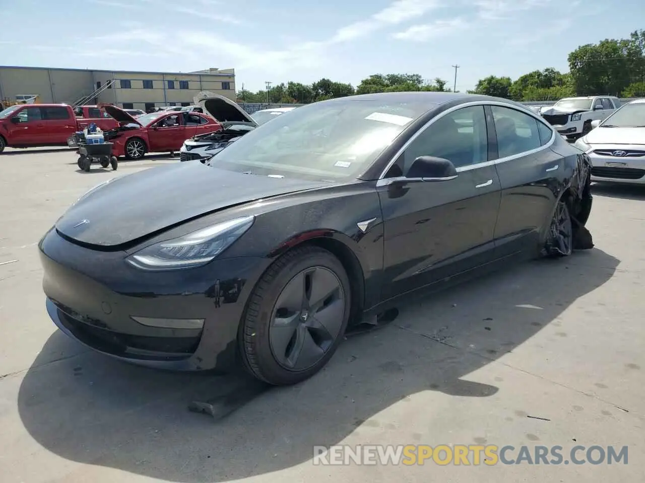 1 Фотография поврежденного автомобиля 5YJ3E1EA3KF313294 TESLA MODEL 3 2019