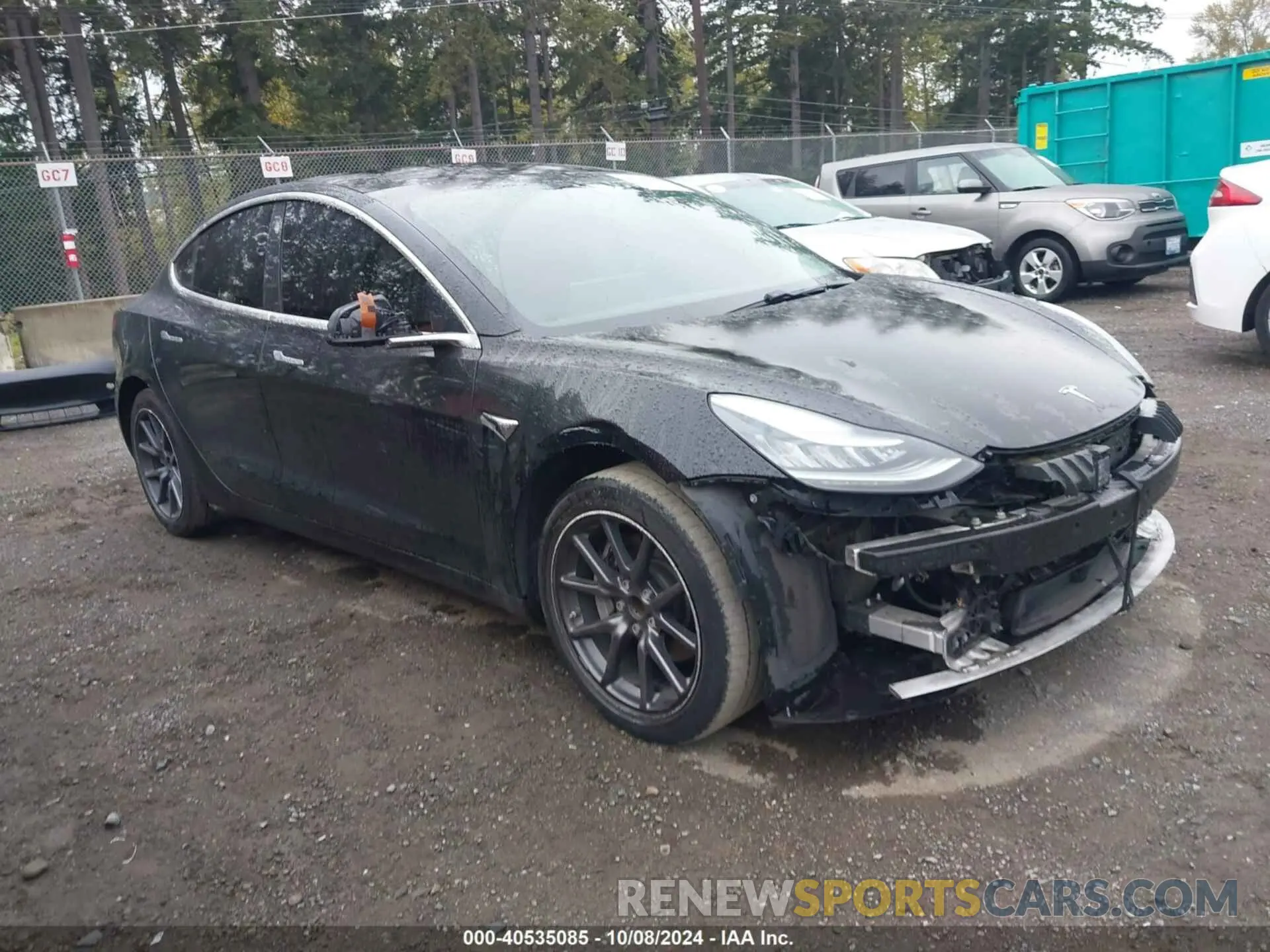 1 Photograph of a damaged car 5YJ3E1EA3KF316907 TESLA MODEL 3 2019