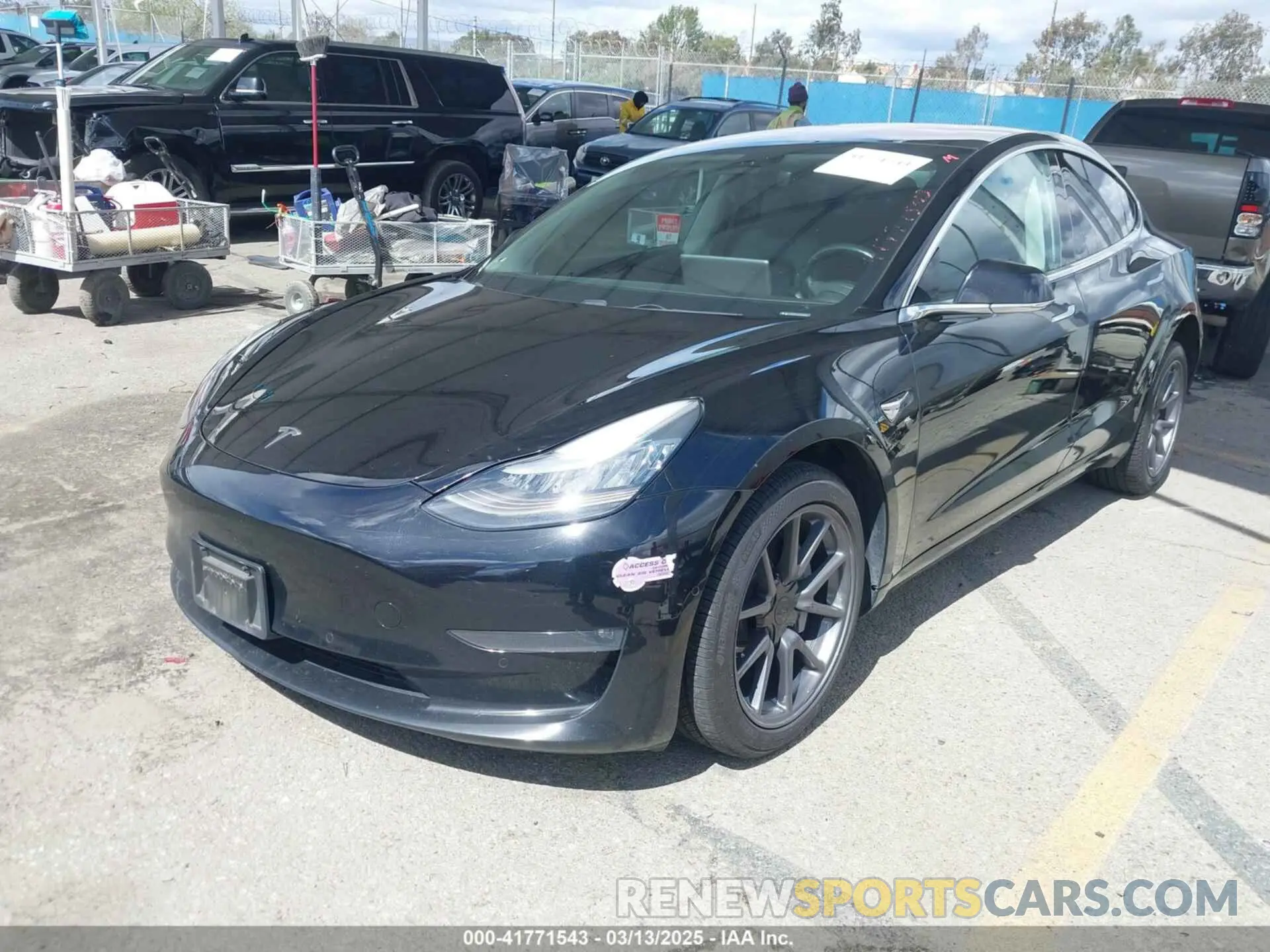 2 Фотография поврежденного автомобиля 5YJ3E1EA3KF325056 TESLA MODEL 3 2019