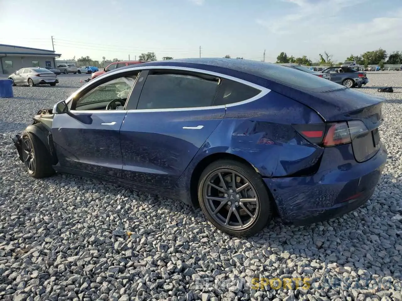 2 Photograph of a damaged car 5YJ3E1EA3KF332430 TESLA MODEL 3 2019