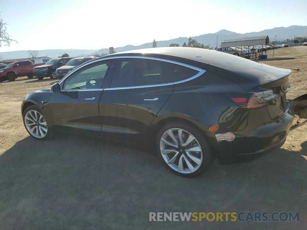 2 Photograph of a damaged car 5YJ3E1EA3KF346098 TESLA MODEL 3 2019