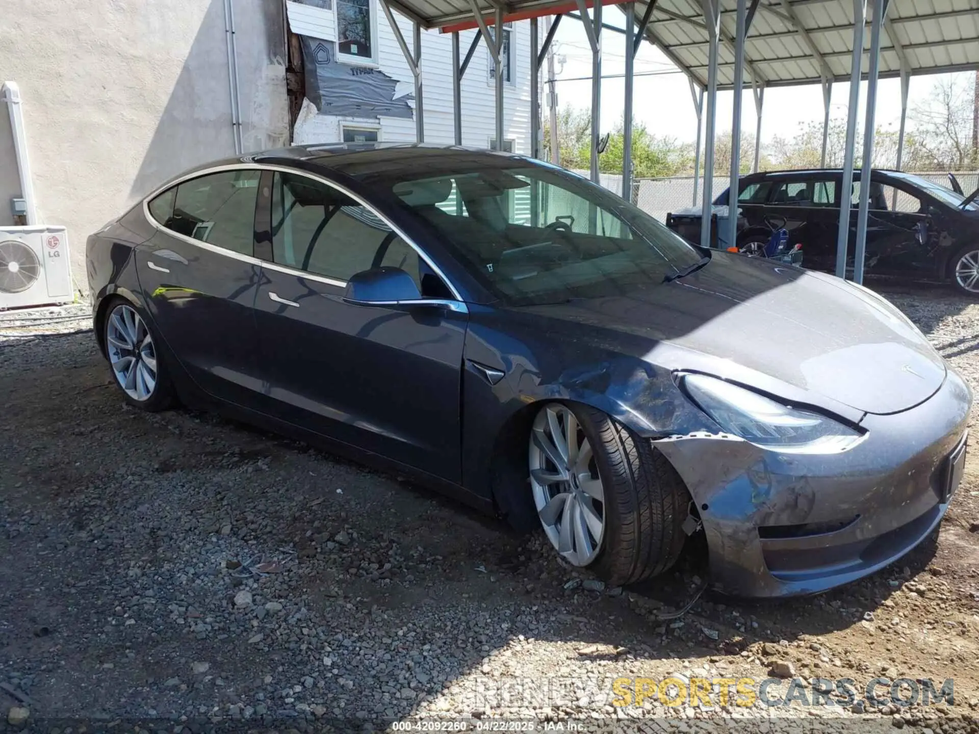 1 Photograph of a damaged car 5YJ3E1EA3KF412603 TESLA MODEL 3 2019