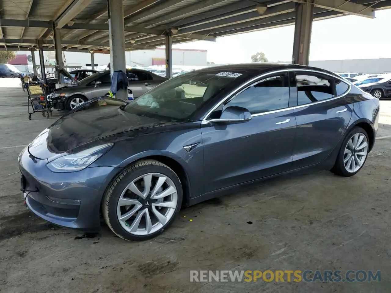 1 Фотография поврежденного автомобиля 5YJ3E1EA3KF412665 TESLA MODEL 3 2019